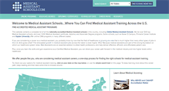 Desktop Screenshot of medicalassistantschools.com